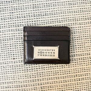 Maison Martin Margiela Dark Brown Leather Card Holder